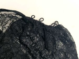 Black Lace ZARA Turtleneck Long Sleeved Top