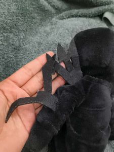 Cute Black Plush Toy with Wings