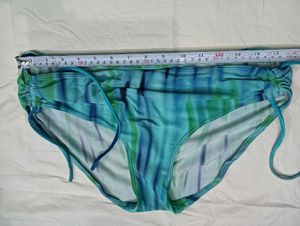 Blue &amp;💛 big size Green Tie-Dye Bikini Bottom