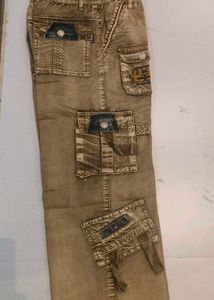 Vintage Y2K Khaki Multi-Pocket Cargo Pants