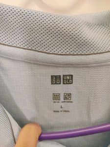 Uniqlo Light Blue Polo T