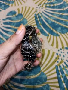 Black Stone Bangle