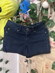 Dark Wash Denim Shorts
