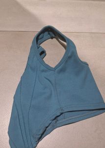 BLUE CORSET TOP