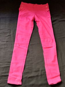 Bright Pink Skinny Pants