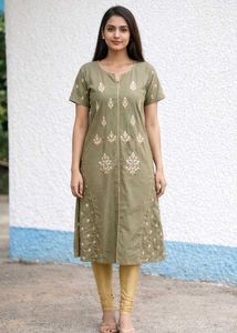 Grey Anarkali Kurta