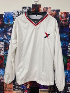 White Pullover V-Neck Sweatshirt