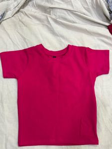 trending baby tees hot pink colour
