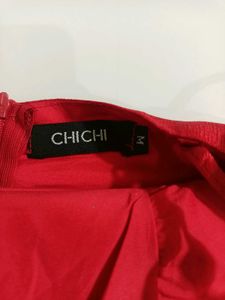 Chic Red Spaghetti Strap Mini Dress Small