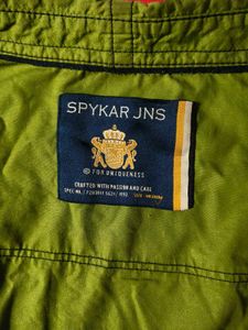 Spykar JNS Olive Green Cotton Shirt