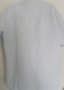 blue Striped Formal Shirt