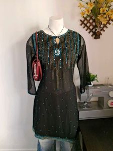sequined desi y2k kurti