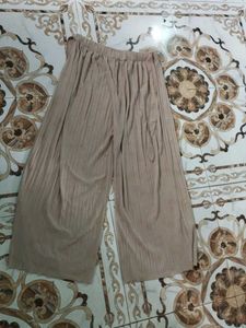 Pleated Palazzo Pants