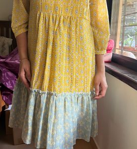 Yellow Floral Dress