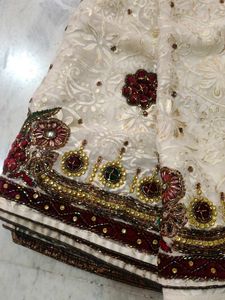 Elegant Embroidered Saree