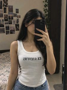 White Tank Top - EX STEVENS