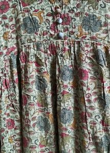 Floral Cursh Kurta with duppata set