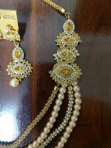 AT JUST 499🔥 Pearl Necklace Set with Earrings ✨