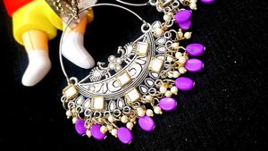 Elegant Peacock Design Hoop Earrings