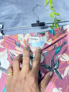 PULL&amp;BEAR Floral Wide Leg Pants