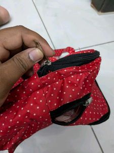 Red Polka Dot Gym Bag
