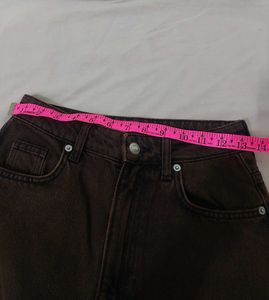 Wide-Leg Brown BaggyJeans