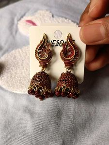 Elegant Peacock Jhumka Earrings