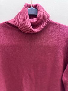 Burgundy Turtleneck Sweater