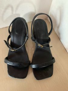 Black Ankle Strap Sandals