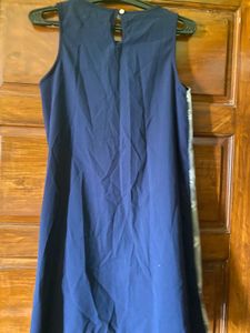navy blue mini dress with lace