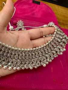 Exquisite bridal Kundan Necklace Set with Earrings