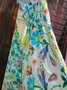 Colorful Floral Print Sundress