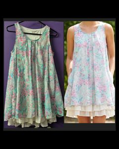 Flowy Floral Layered Mini Dress