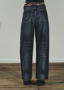 Zara Dark Wash Wide Leg Jeans