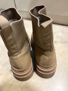 Stylish Beige Ankle Boots