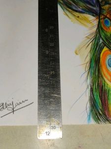 Vibrant Peacock Feather Artwork