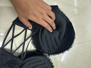 Black Lace Bra