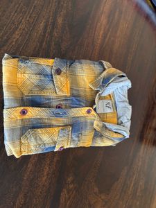 Boys Flannel Hooded Shirt