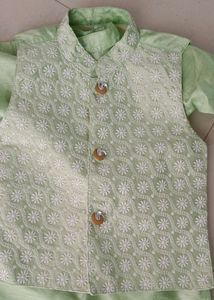 Baby Beautiful Thread Work 3 Piece Kurta Set