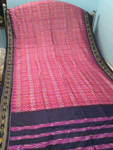 ink & Blue Ikkat Saree patola sare