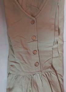 Casual Button-Up Midi Dress