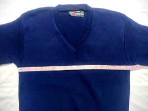 Navy Blue V-Neck Sweater