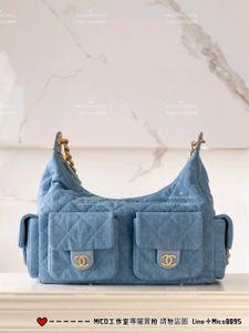 Chanel denim cargo slingbags