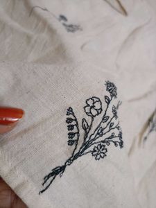 Embroidered Cotton Kurta