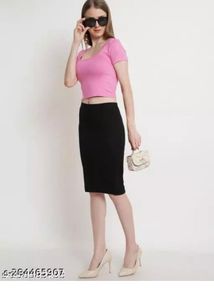 Classic Black Pencil Skirt
