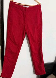 Red Casual Pants