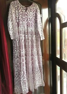 Lace Anarkali Kurta Set
