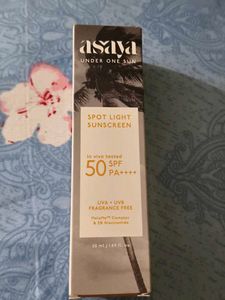 Asaya Spot Light Sunscreen SPF 50