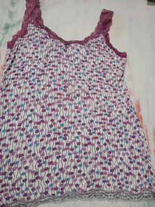 Floral Lace Trim Camisole