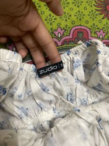 Floral Smocked Crop Top